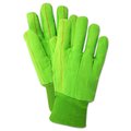 Magid MultiMaster Green Double Palm Canvas Gloves w Knit Wrist, 12PK 796JKW